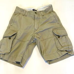 Men’s polo, Ralph Lauren tan cargo shorts size 31 excellent condition